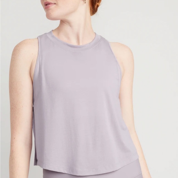 NWT Sleeveless UltraLite All-Day Performance Cropped Top, Wanderlust (Purple) - Picture 2 of 5